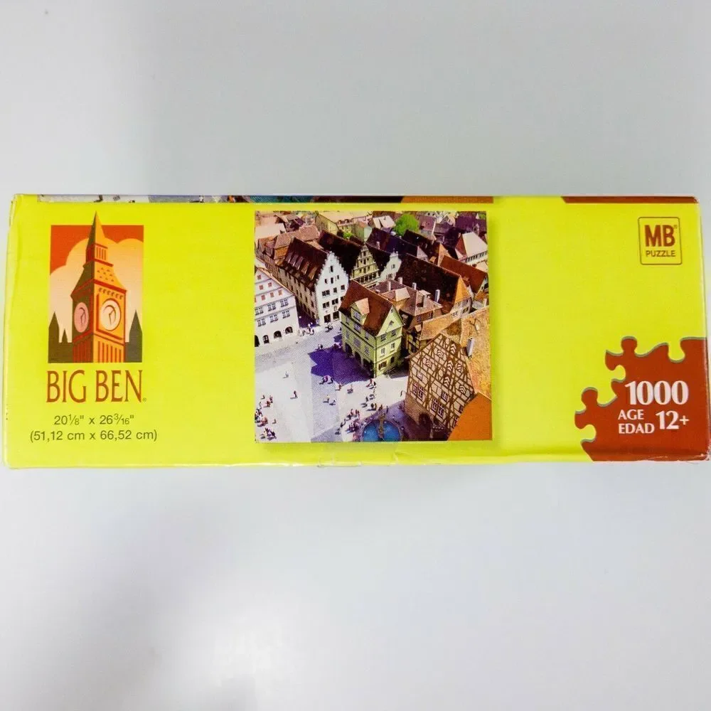 Big Ben 1000 Piece Puzzle Medieval Town Rothenberg Germany